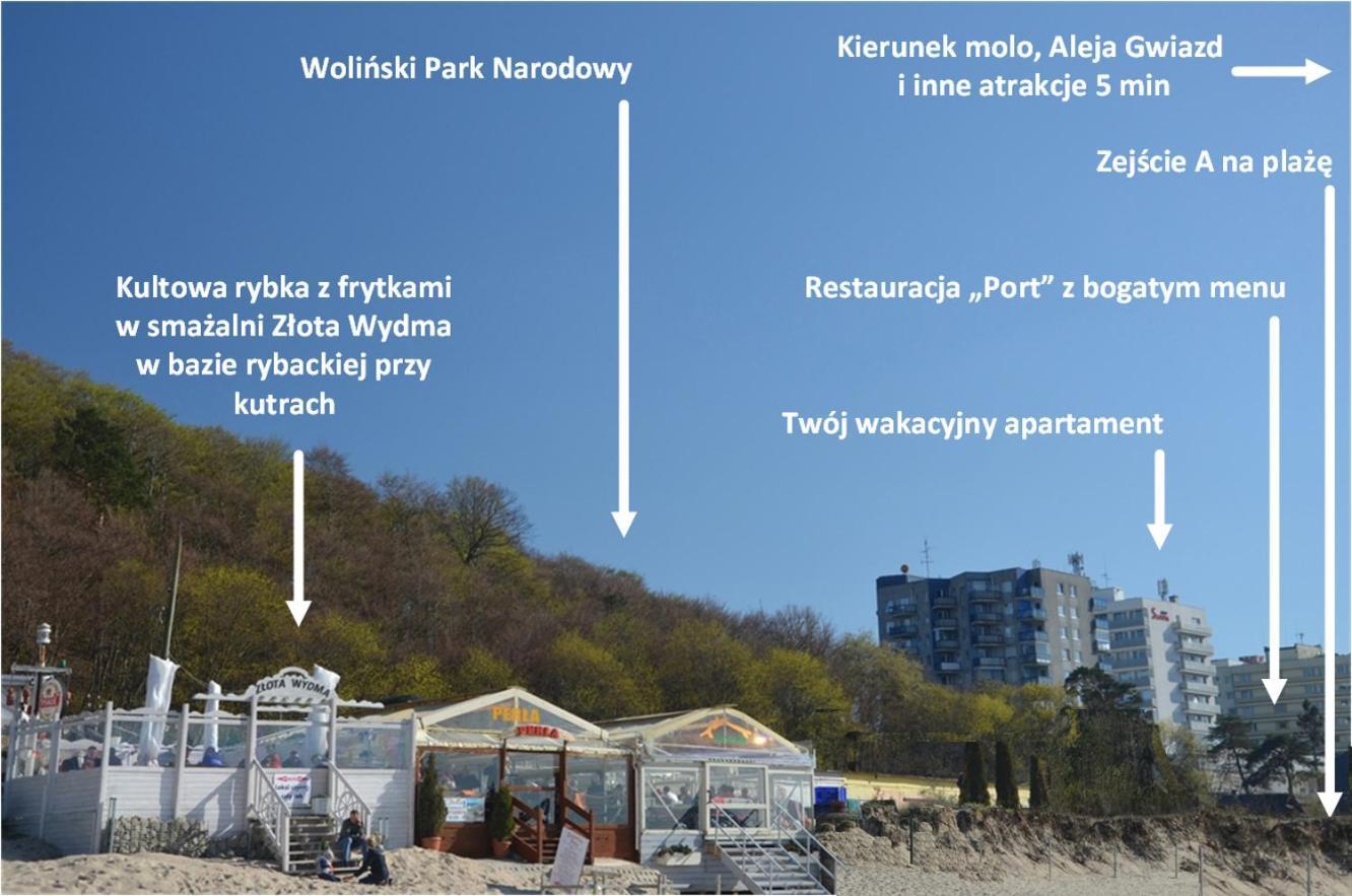 Maly Przytulny Apartament Z Widokiem Na Morze - Po Remoncie Apartment Miedzyzdroje Exterior photo